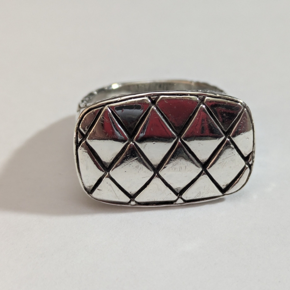 Sterling John Hardy Snake Quilt Mens Ring Size 11
